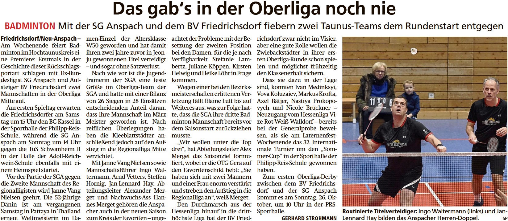 Das gab‘s in der Oberliga noch nie